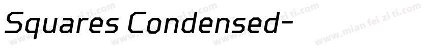 Squares Condensed字体转换